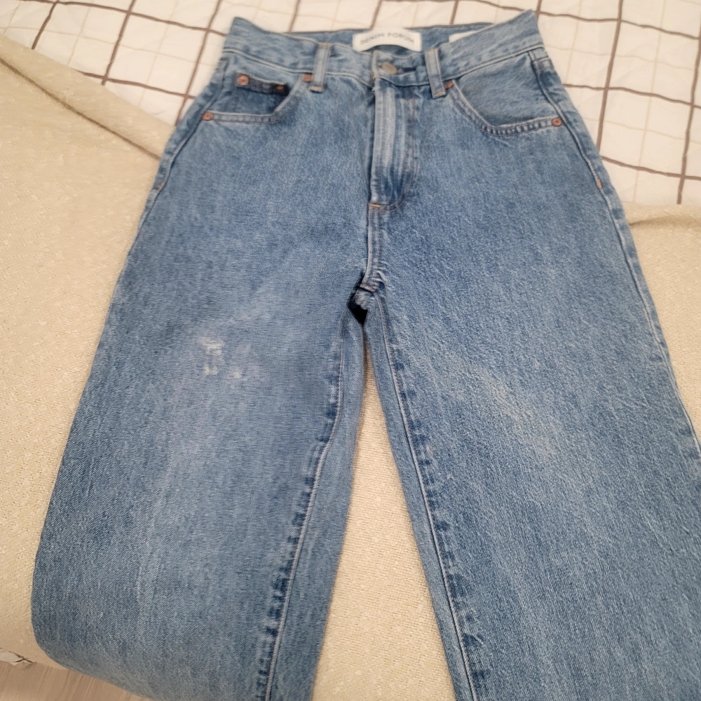​Aritzia Denim Forum The Farrah Hi-Rise Wide Leg Jeans Ozone Bleu 23 - Picture 14 of 17